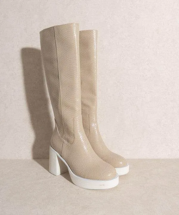 Womens Shoes Style No. Juniper - Platform Knee-High Boots