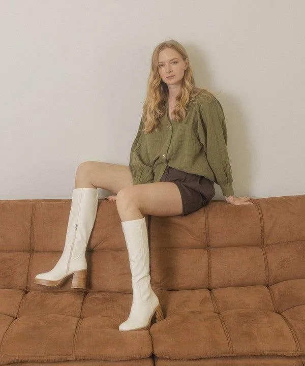 Womens Shoes Style No. Juniper - Platform Knee-High Boots