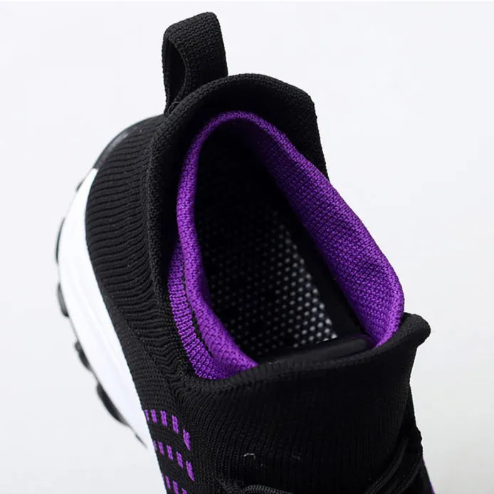 Women's summer mesh breathable elastic lace-up socks sneakers