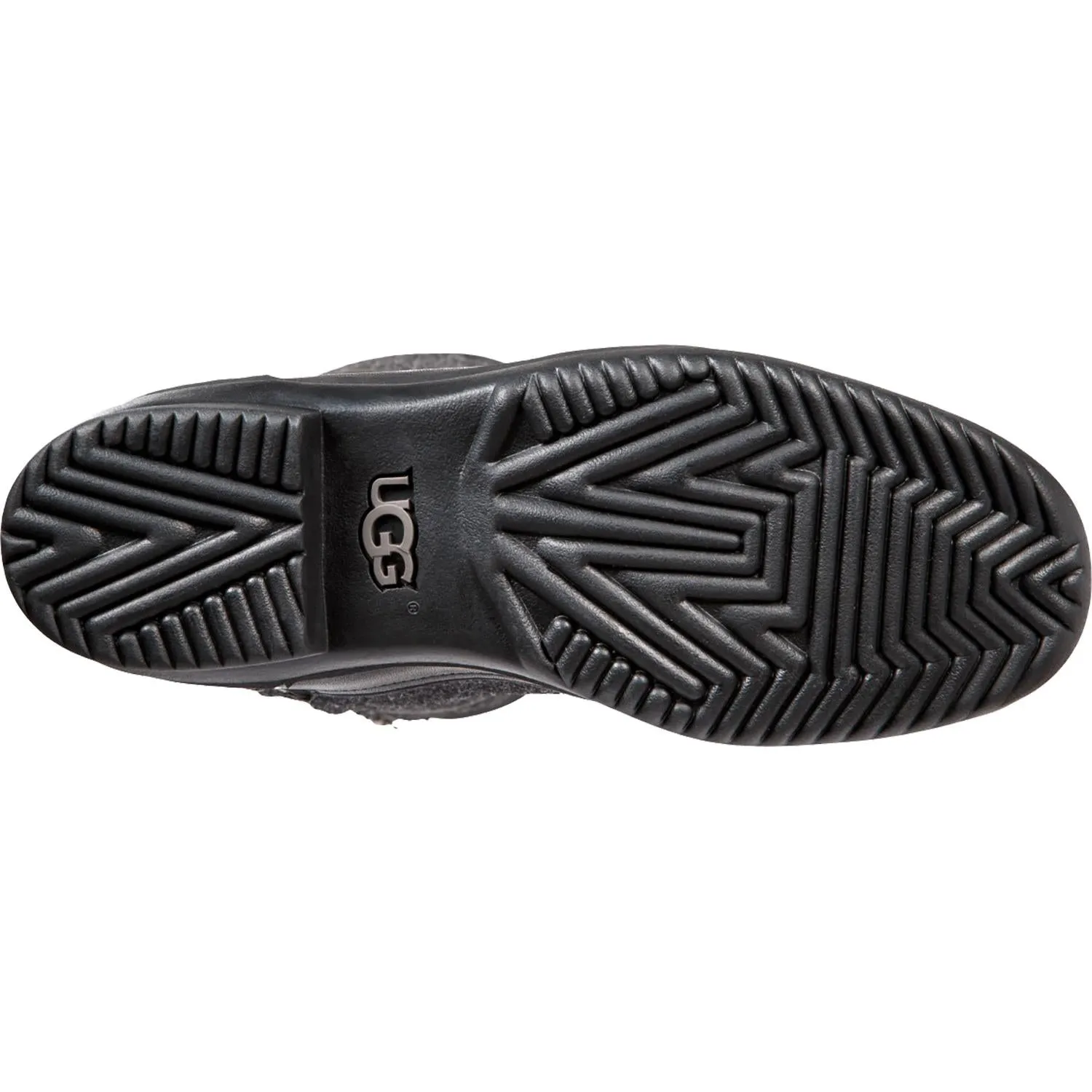 Women's UGG Elvia Black Leather/Fabric