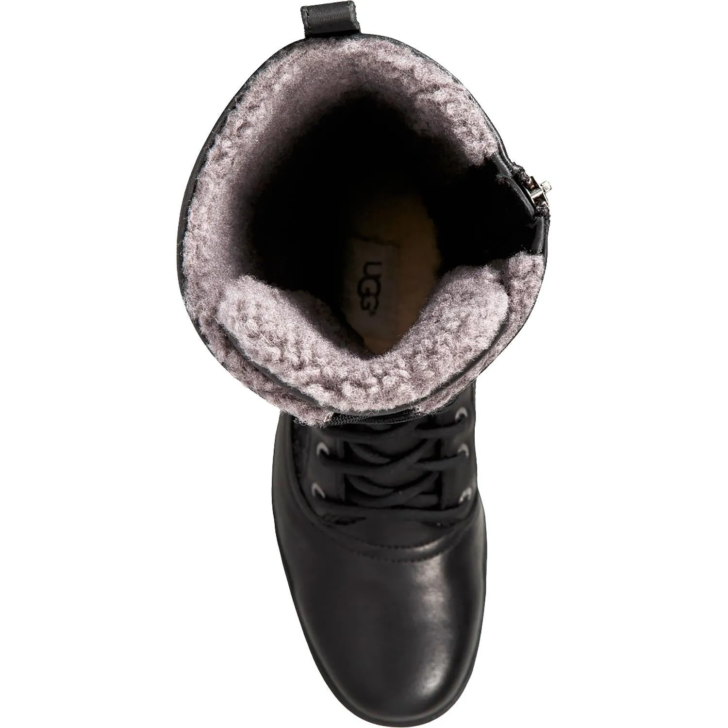 Women's UGG Elvia Black Leather/Fabric