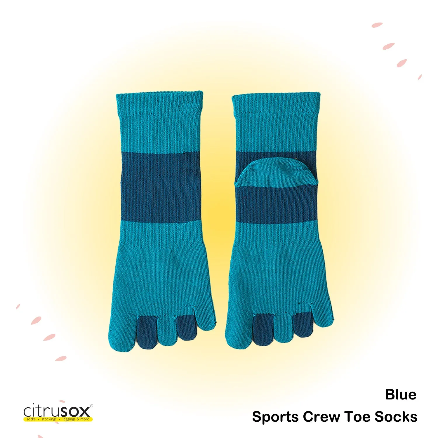 Wrap Around Sports Crew Toe Socks