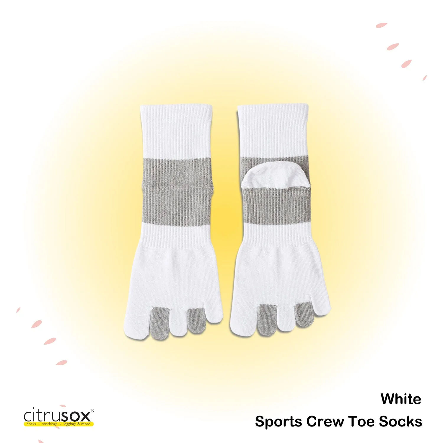 Wrap Around Sports Crew Toe Socks
