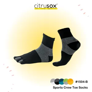 Wrap Around Sports Crew Toe Socks
