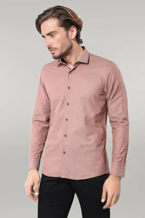 WSS Dot Patterned Brown Shirt   - Singen