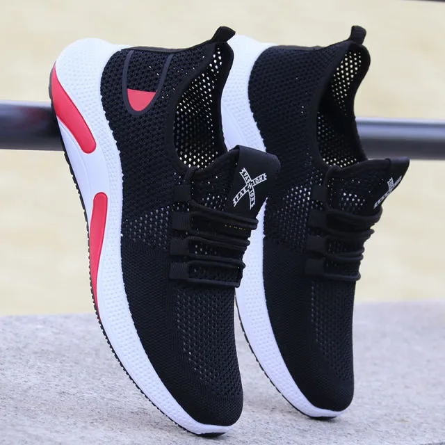 xiangtuibao Men's Shoes Summer Breathable Mesh Sneakers Men Running Casual Sports Shoes Hollow White Shoes New Tenis Masculino